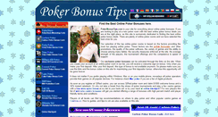 Desktop Screenshot of pokerbonustips.com